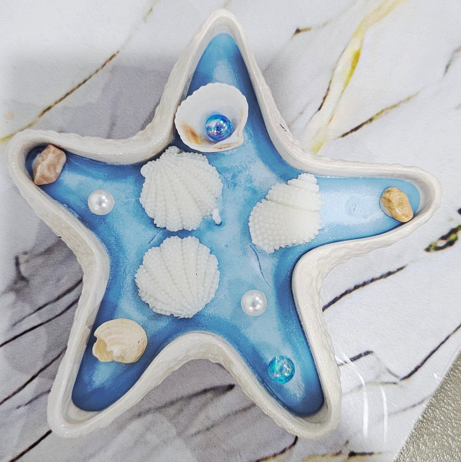 Starfish Beach Theme Candle