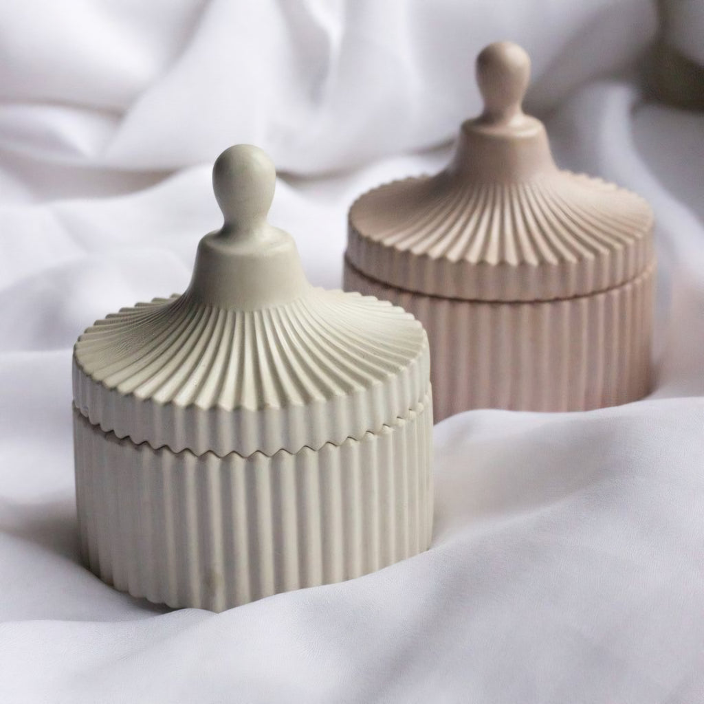 Trinket Jar Or Jar Candle (Ceramic)