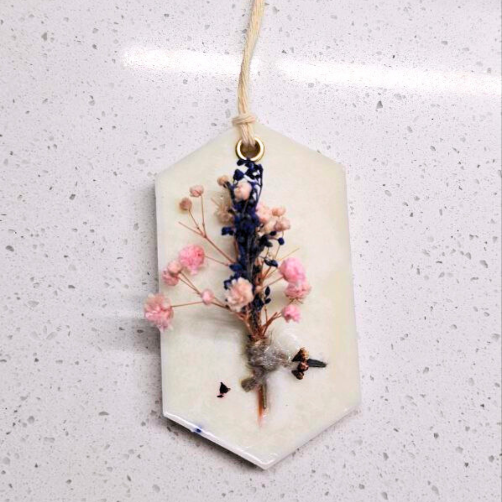 Handmade Botanical Wax Tablet (hexagonal)